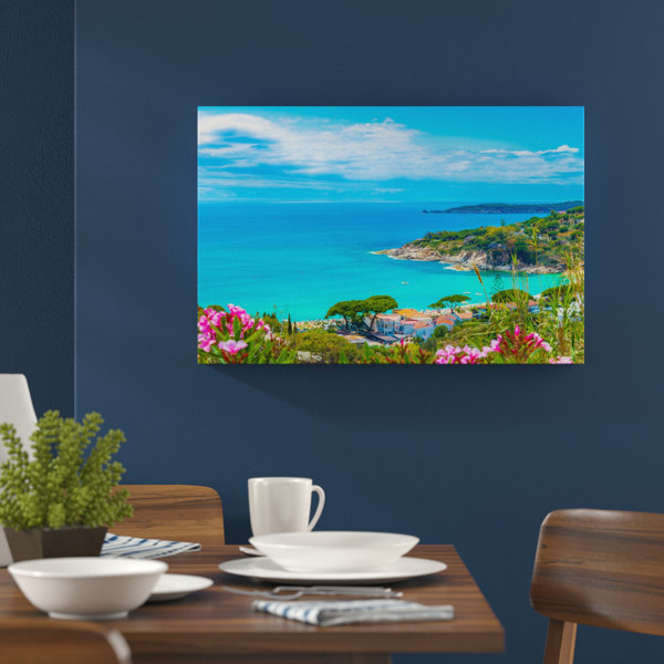 East Urban Home Leinwandbild Panorama über die Küste Italiens an der